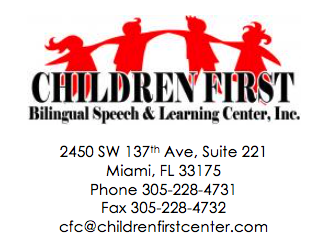 CHILDREN FIRST BILINGUAL SPEECH & LEARNING CENTER